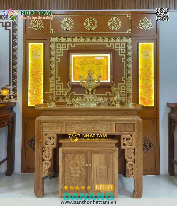 Bàn thờ gỗ Nhất Tâm Đà Nẵng