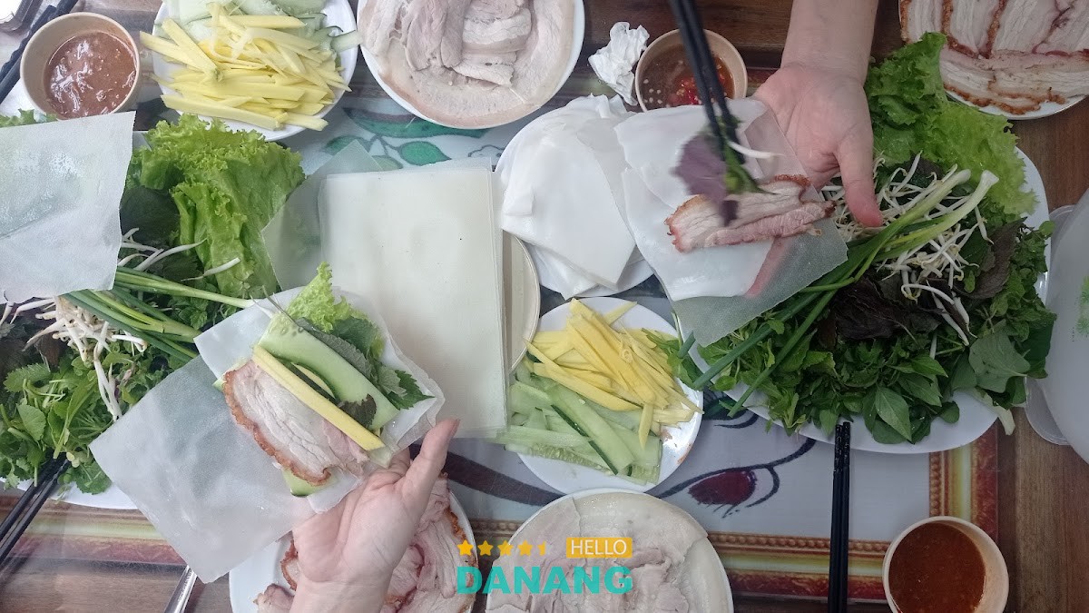 Bánh tráng cuốn thịt heo Đại Lộc hình ảnh 3