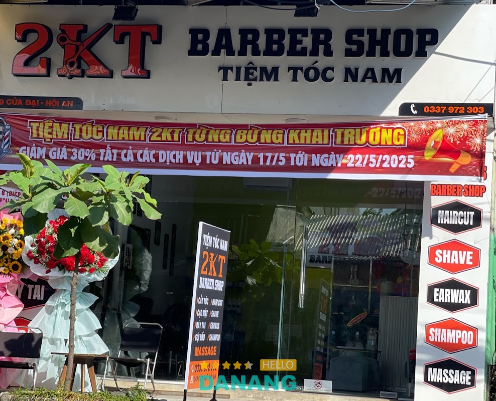 2KT Men's Barber Shop – 349 Cửa Đại, Hội An Đông, Đà Nẵng, Việt Nam