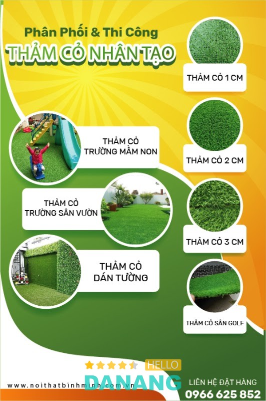 Cỏ nhân tạo và gỗ nhựa ngoài trời Đà Nẵng