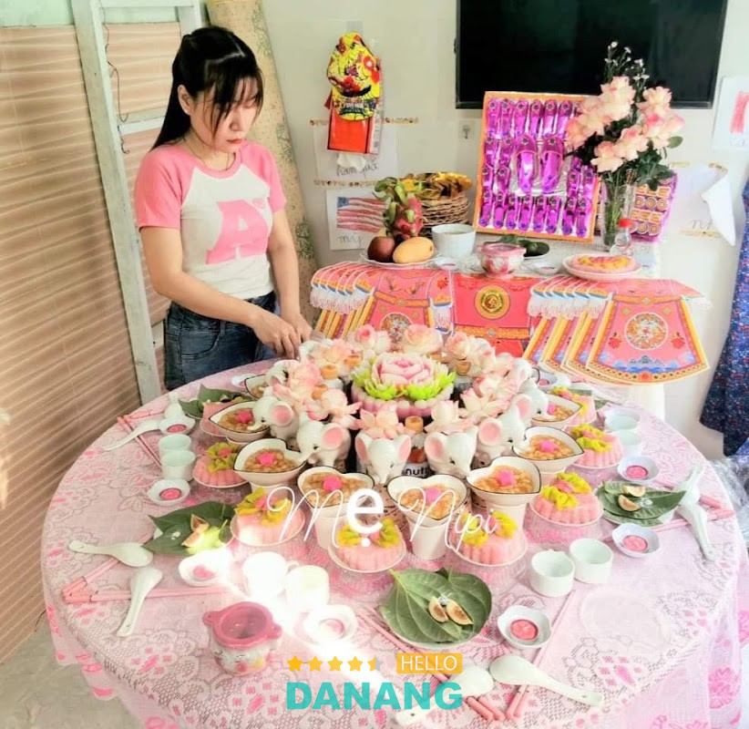 Mâm cúng tại Lê Sao Đà Nẵng