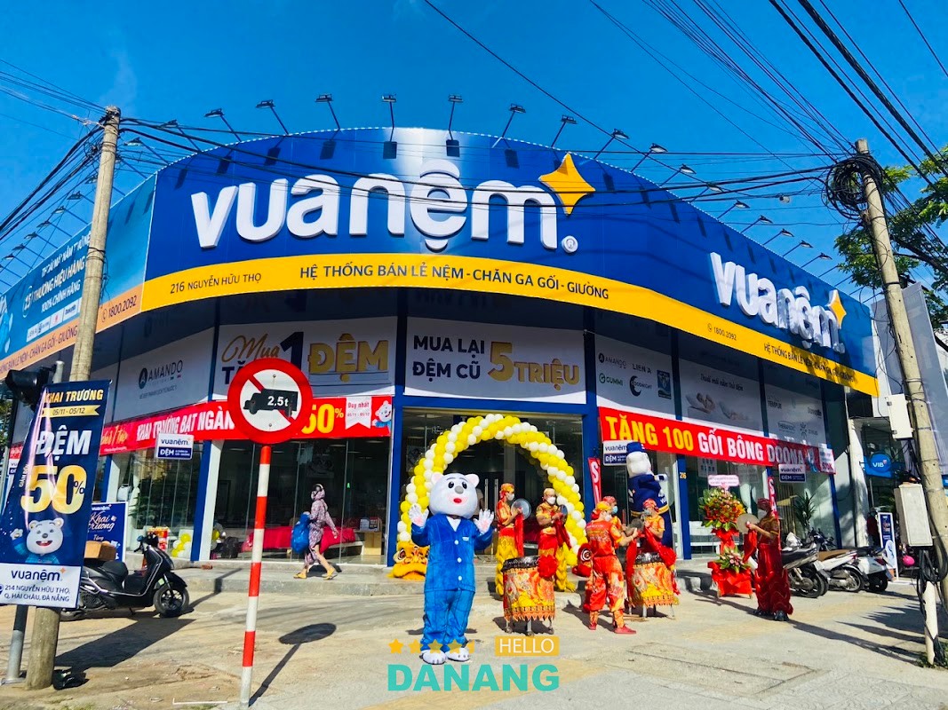 Không gian mua sắm tại Vua Nệm Đà Nẵng