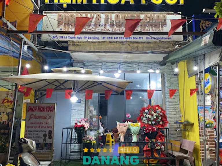 Phomai’s Flowers Shop: 218 Lê Thanh Nghị, P. Hòa Cường