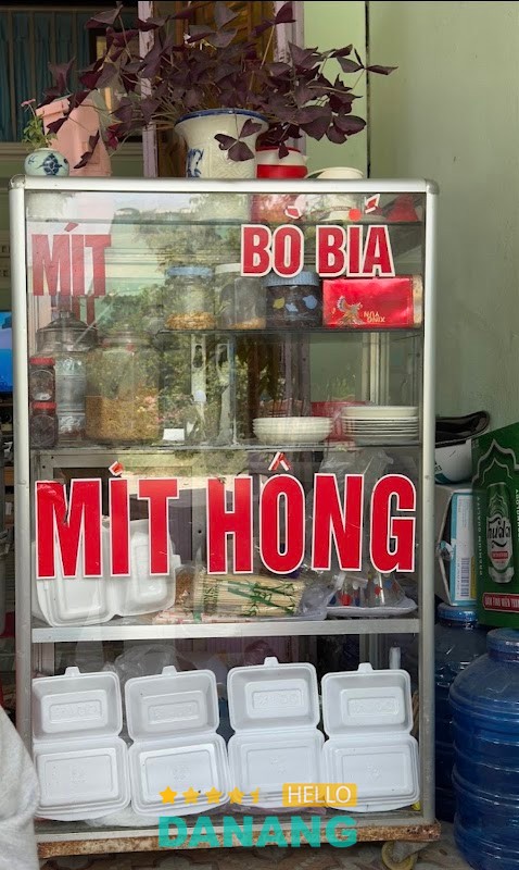 Phần mít hông ăn kèm dừa và lạc