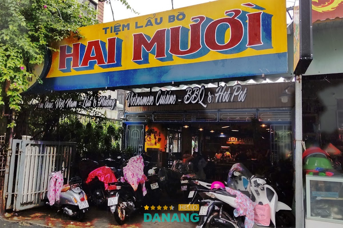 Tiệm Lẩu Bò Hai Mười tại Hội An