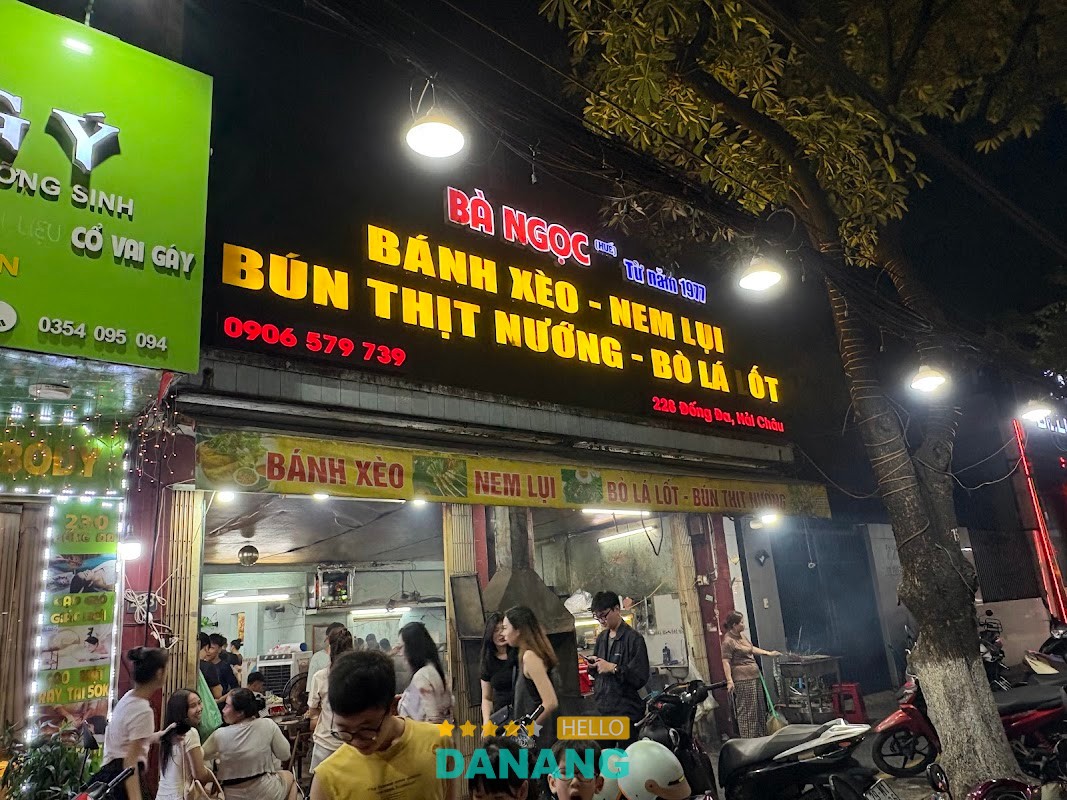 Quán Bánh xèo nem lụi Bà Ngọc Đà Nẵng