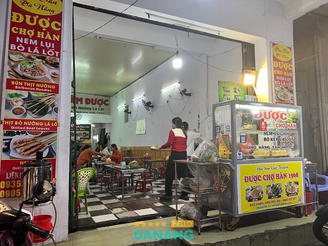 Nem Lụi - Bò Lá Lốt Được Chợ Hàn Đà Nẵng