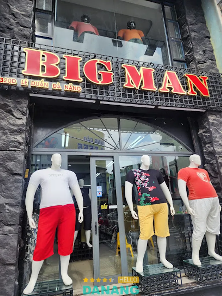 Shop Big Man: 320D Lê Duẩn, P. Thanh Khê
